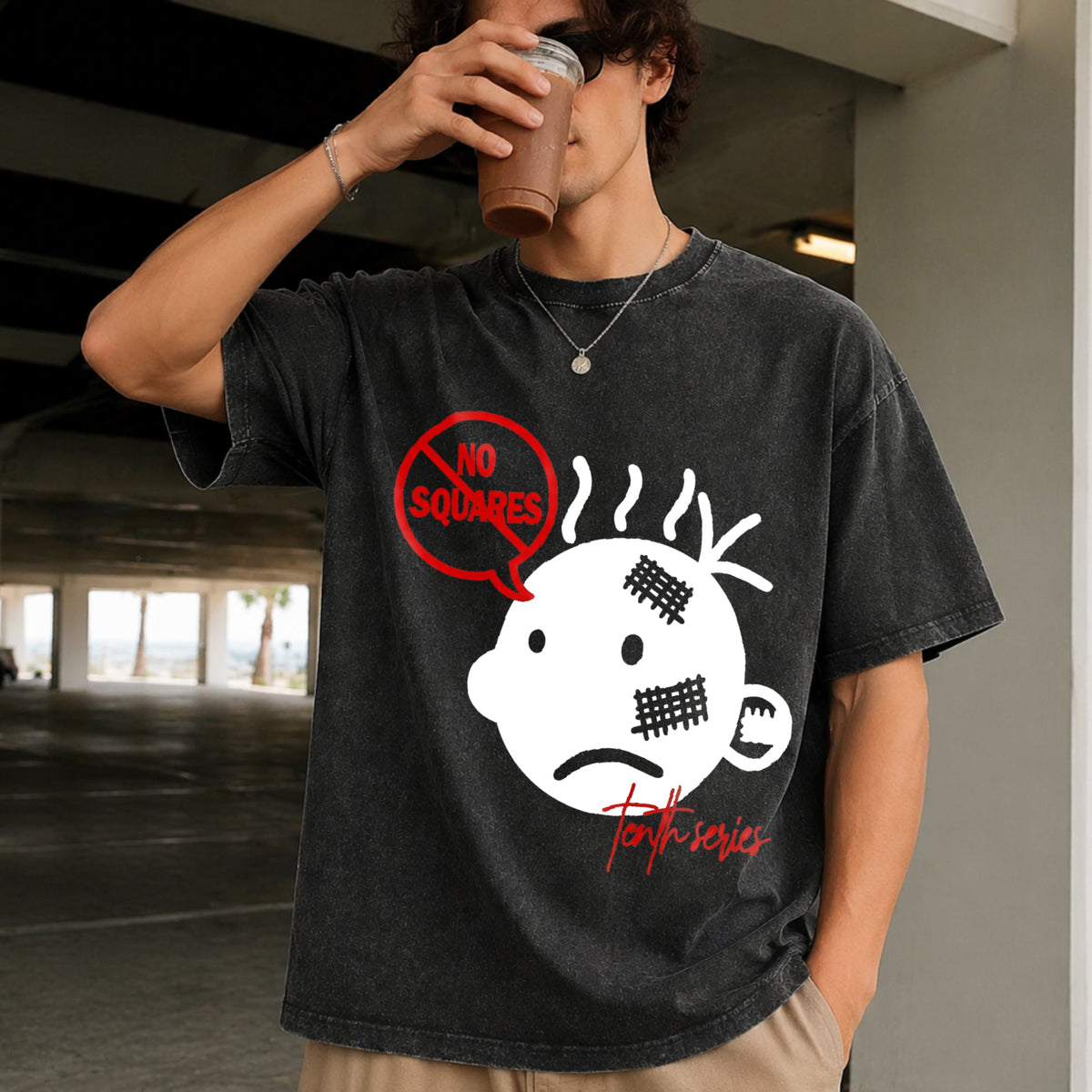No Squares Vintage Washed T-Shirt product image 9