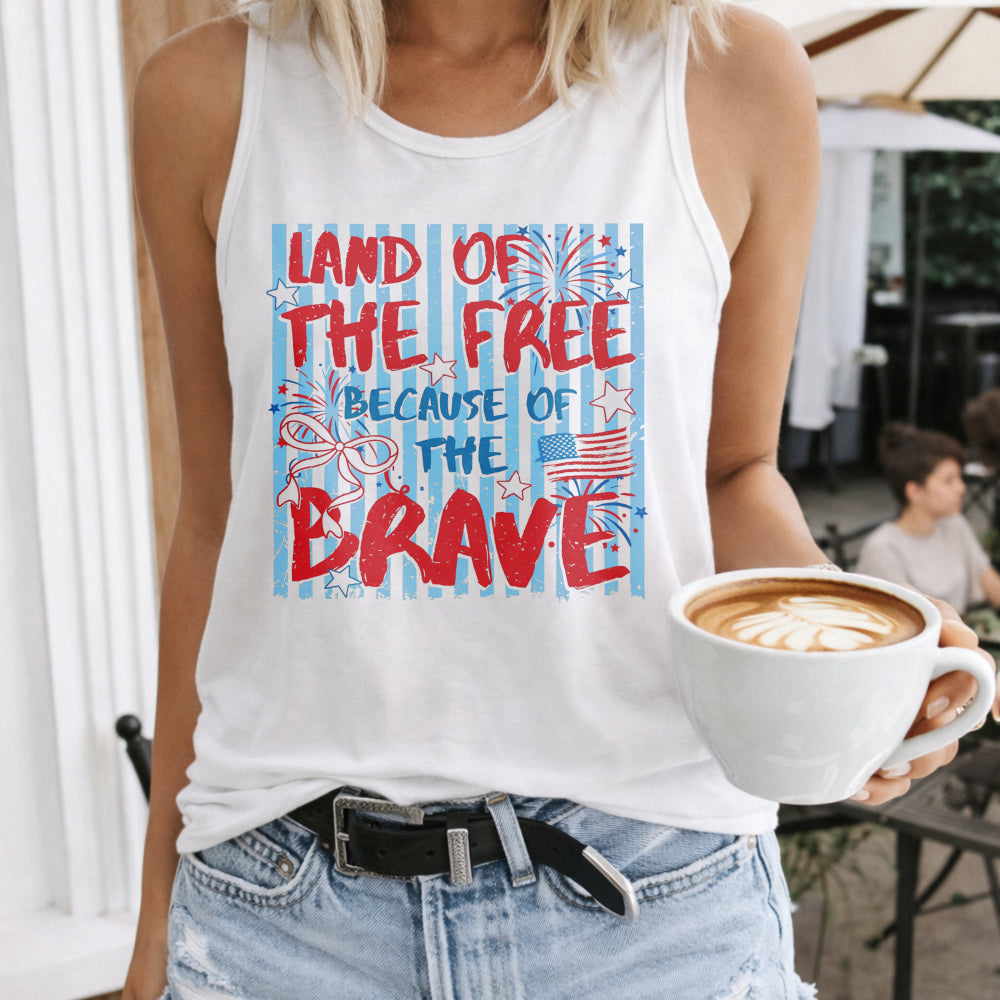 Land Of The Free Because Of The Brave Women's Tank Top