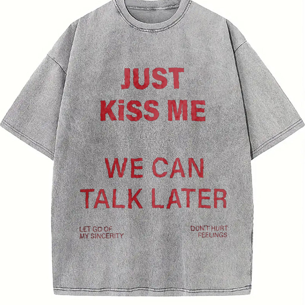 Just Text Vintage Washed T-Shirt product image 5