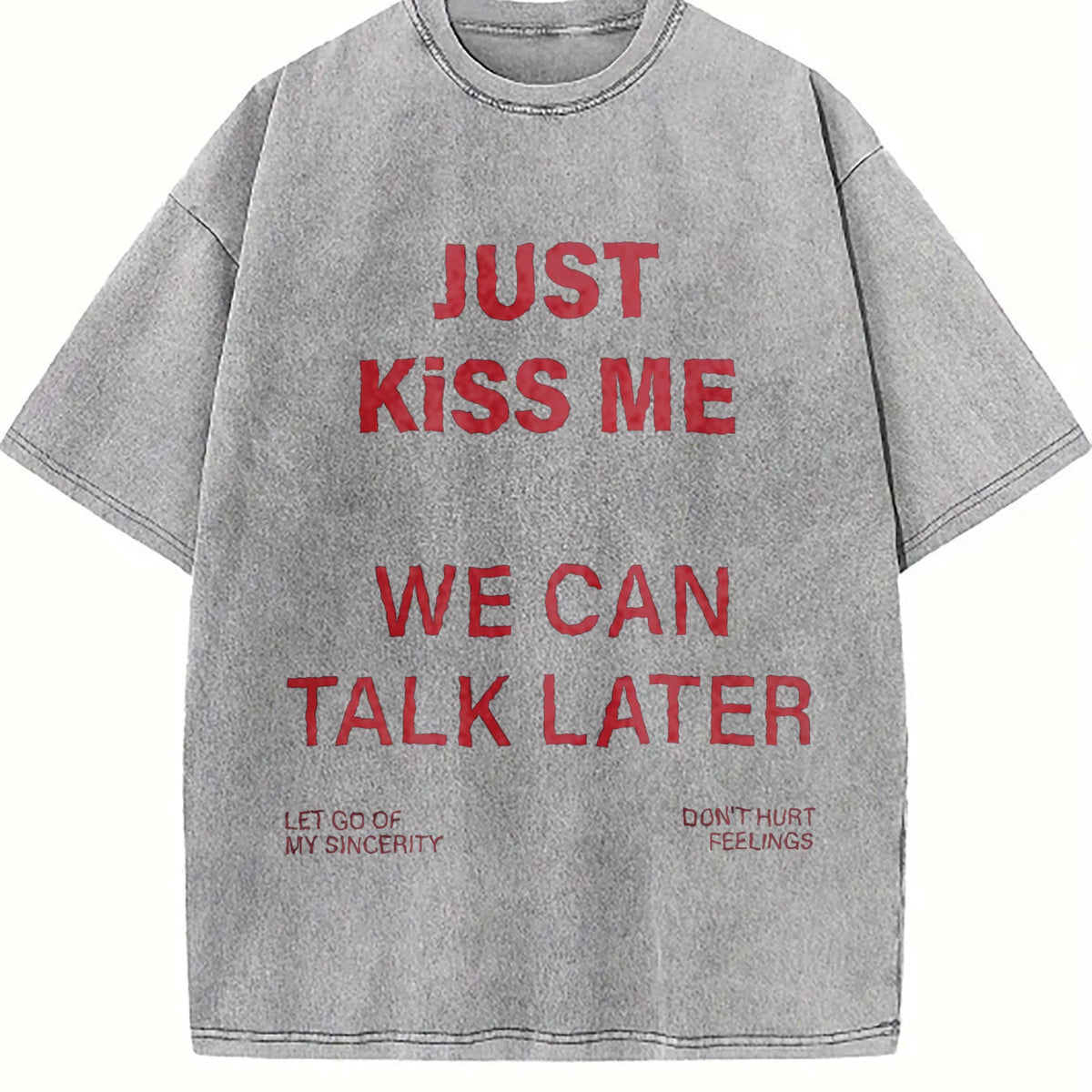 Just Text Vintage Washed T-Shirt product image 5