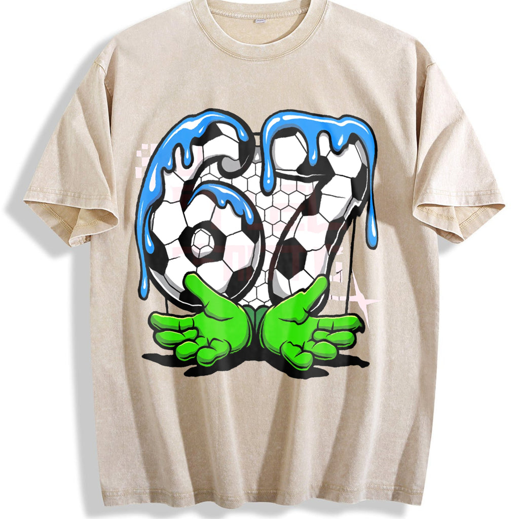 Global Soccer Fan Vintage Washed T-Shirt product image 1