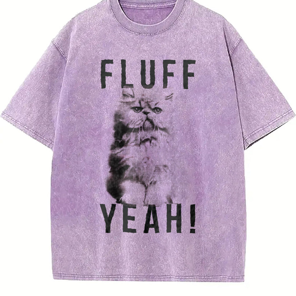 Fluff Yeah Funny Kitty Cat Animal Lover For Ladies Vintage product image 6