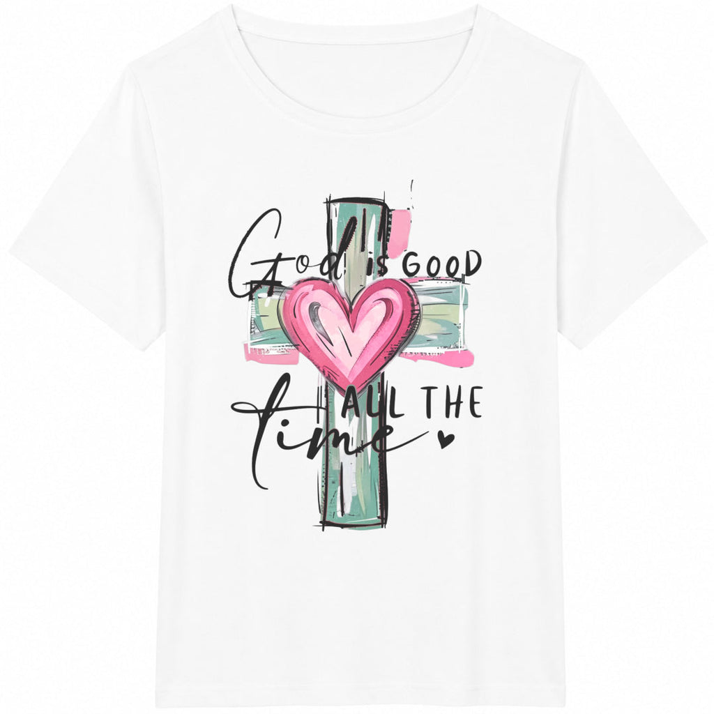God Is Good All The Time Christian Cross Heart For Faith product image 2