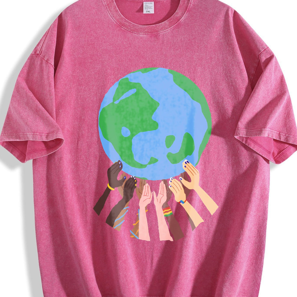Global Soccer Fan Vintage Washed T-Shirt product image 7