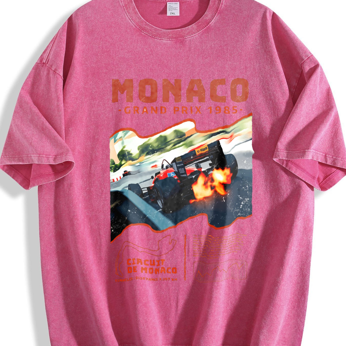 Monaco 1984 Classic 90s Funny Good Vintage Washed T-Shirt product image 7