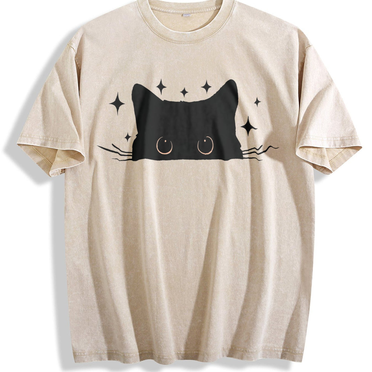Cat Vintage Washed T-Shirt product image 1