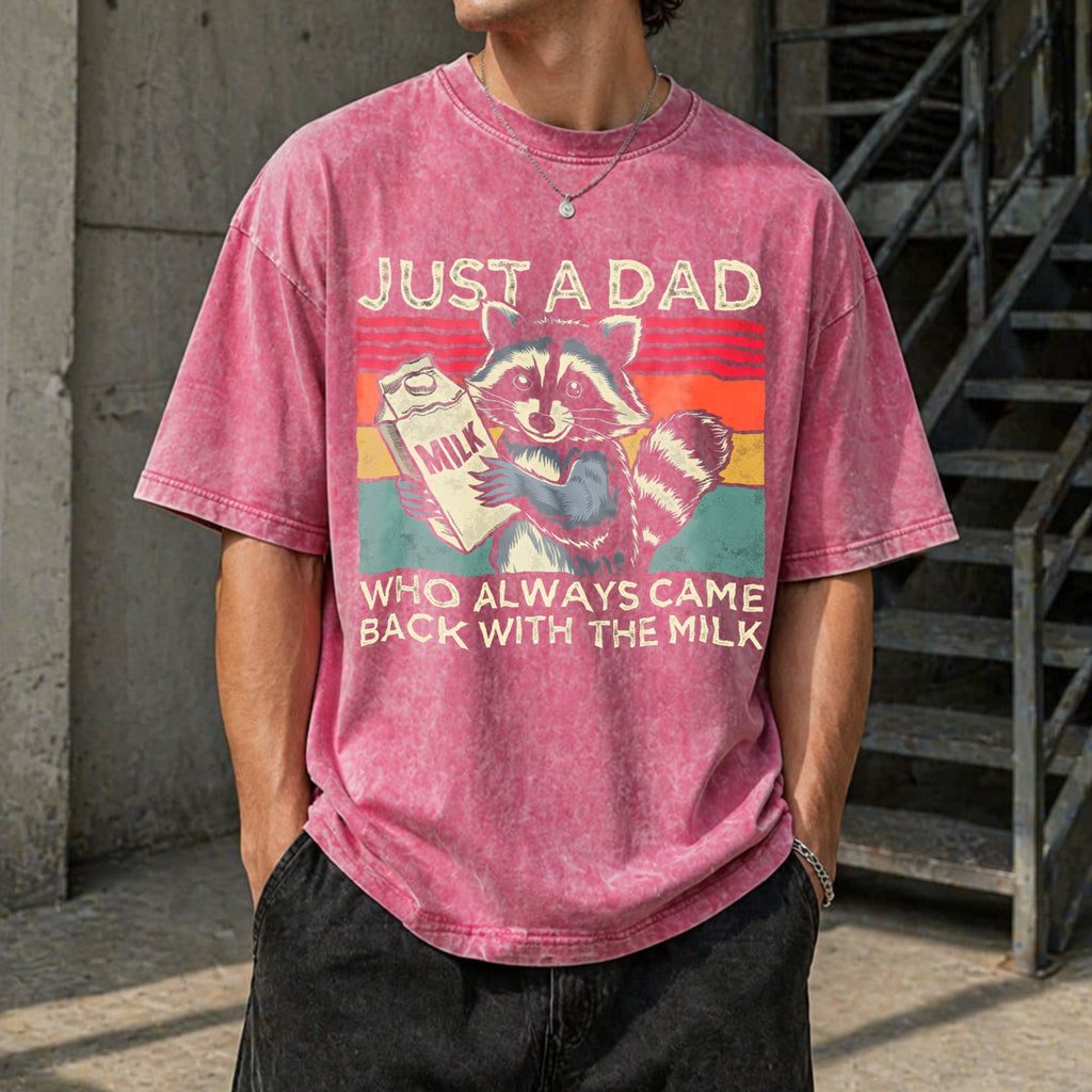 Just A Dad Who Always Came Back With The Milk Vintage product image 7