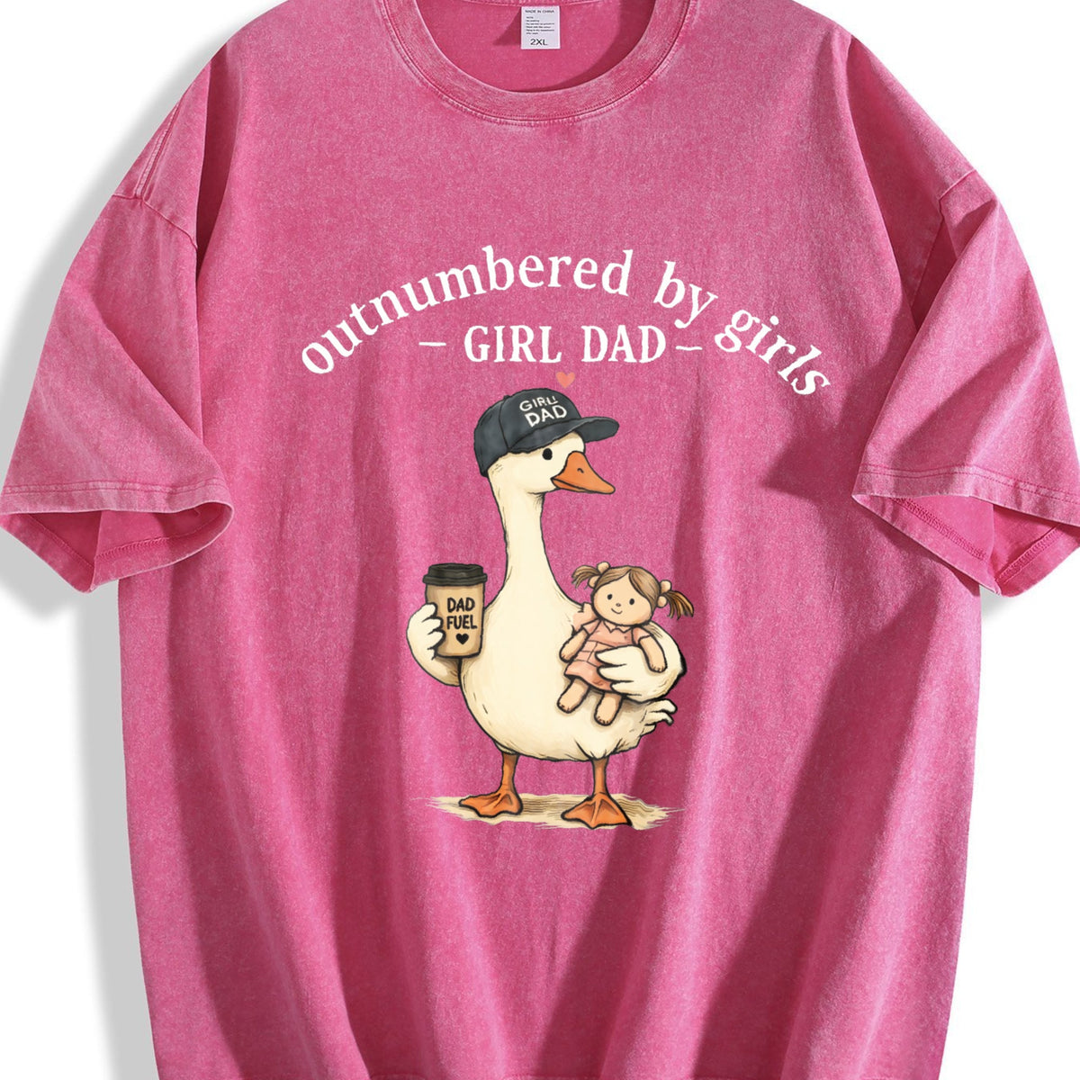 Girl Dad Vintage Washed T-Shirt product image 7