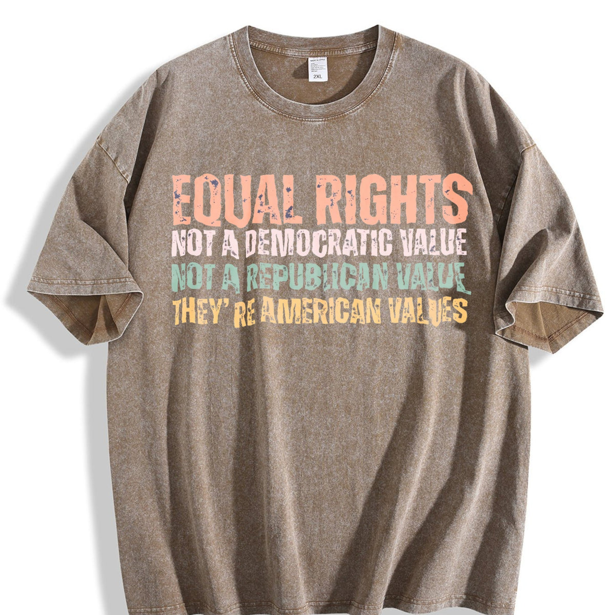 Equal Rights An American Value Vintage Washed T-Shirt product image 3