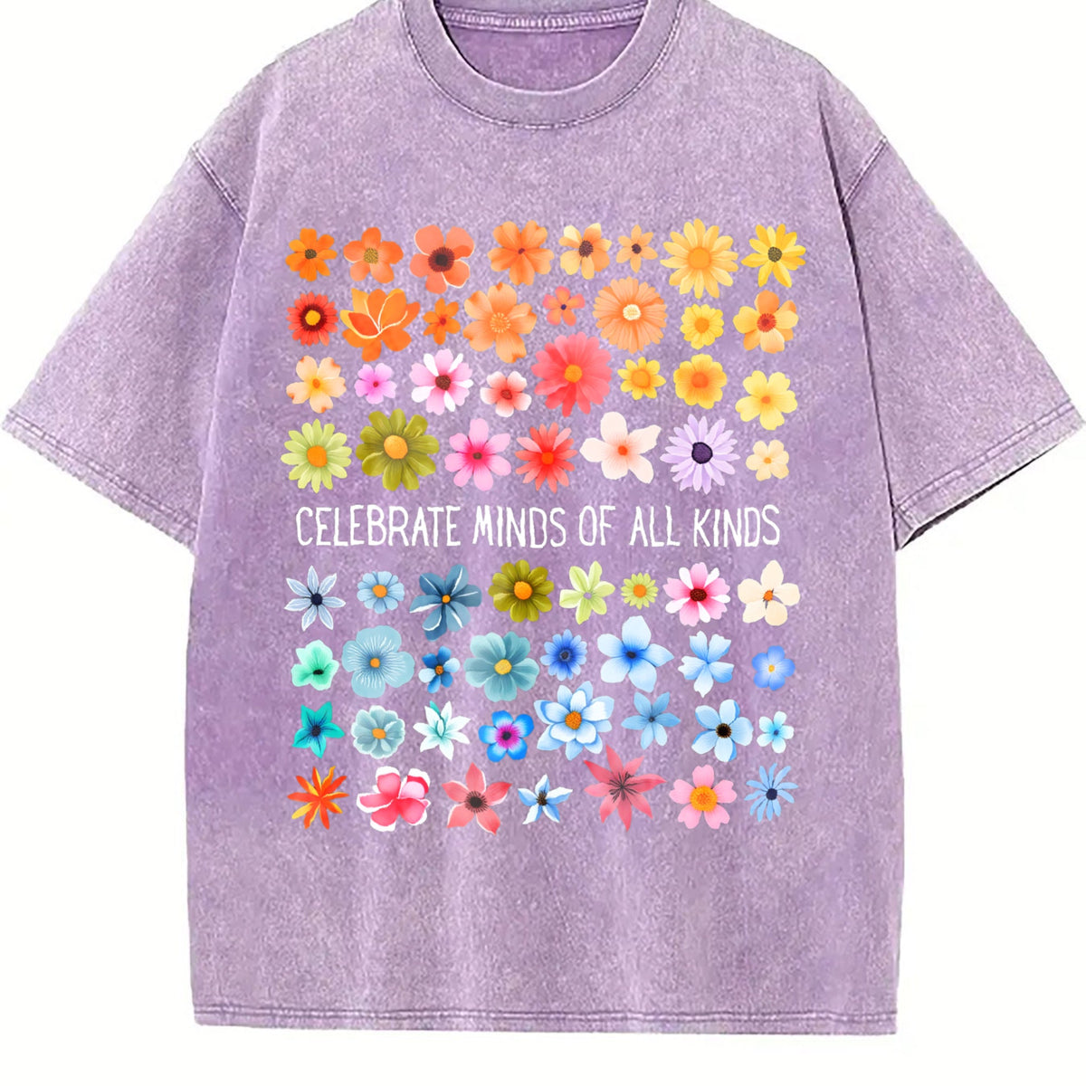 Celebrate Minds Of All Kinds Vintage Washed T-Shirt product image 6