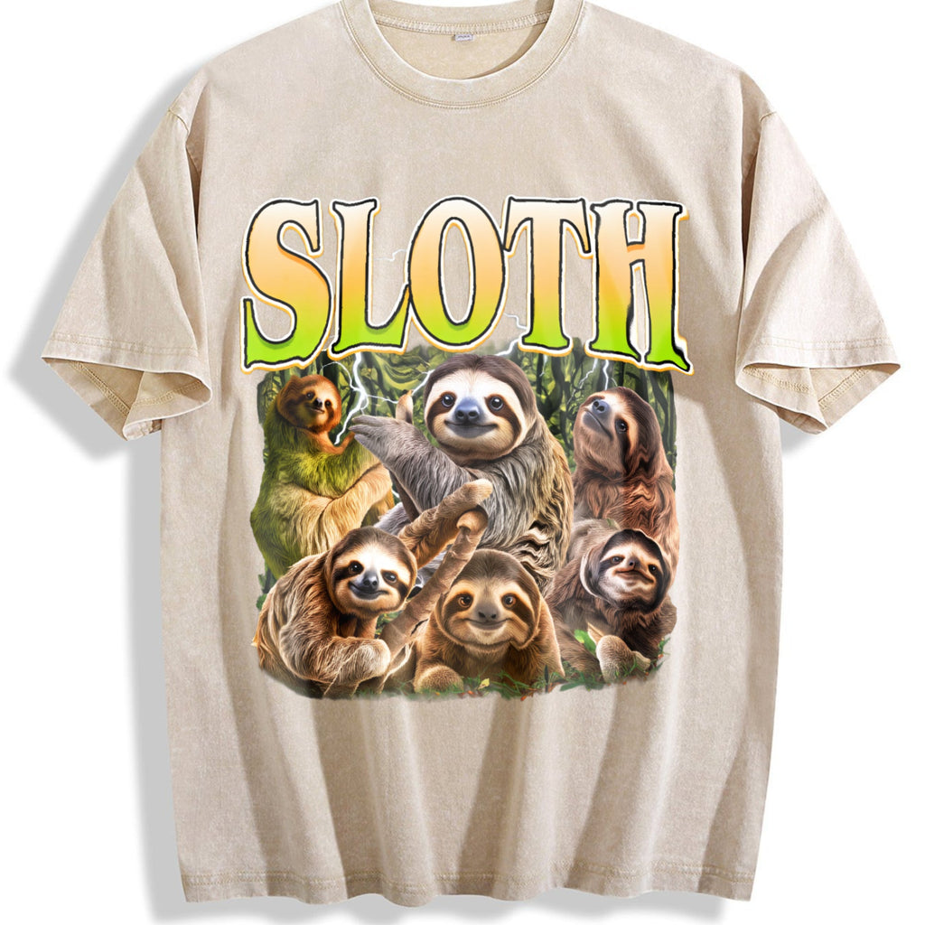 Sloth Vintage Washed T-Shirt product image 1
