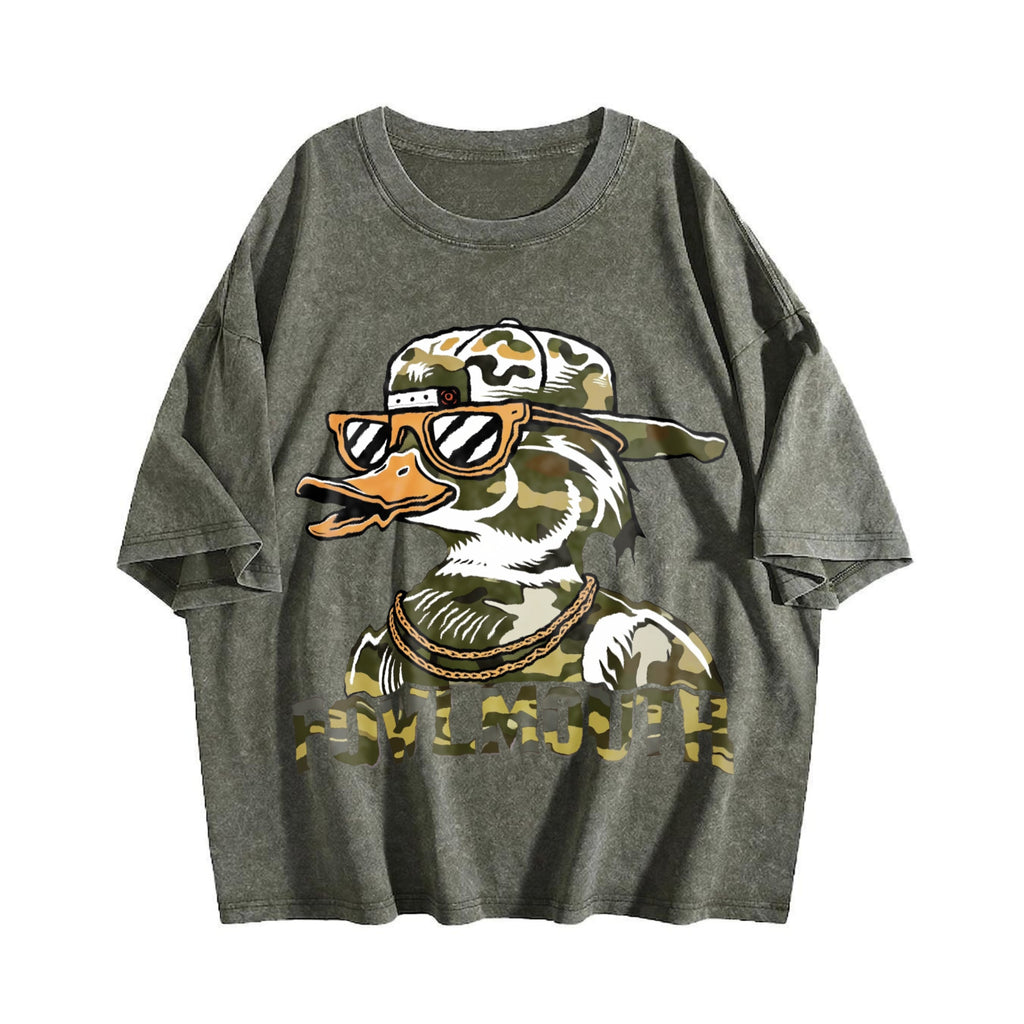 Camo Cool Duck Fowlmouth Muscle Vintage Washed T-Shirt product image 4