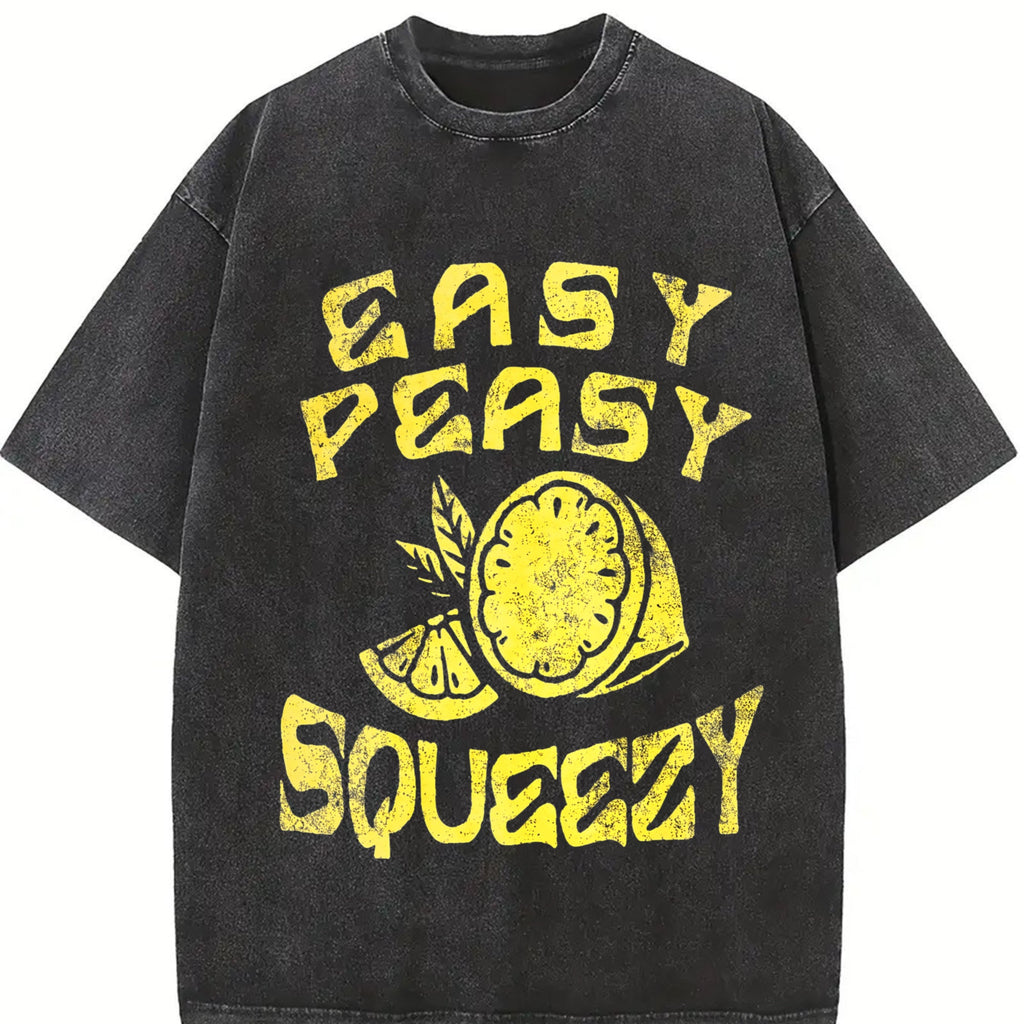 Easy Peasy Lemon Squeezy Funny Relaxed Lemons Saying product image 2