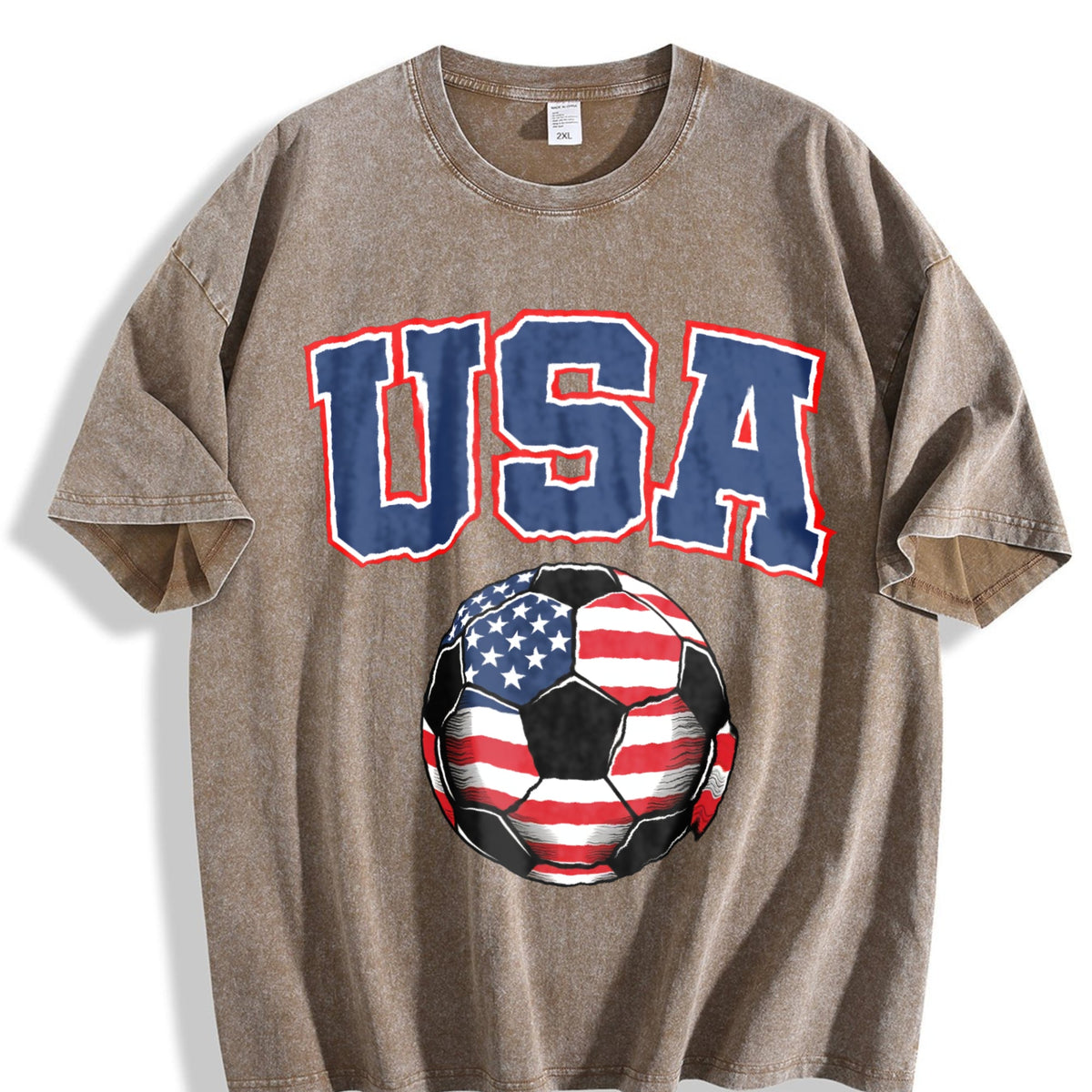 Global Soccer Fan Vintage Washed T-Shirt product image 3
