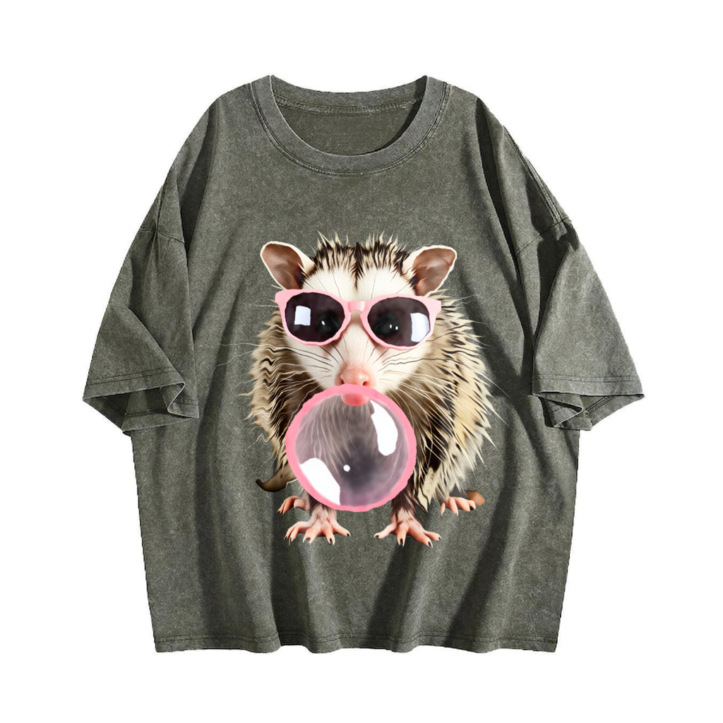 Gaming Enthusiast Opossum With Pink Glasses Bubble Gum product image 4