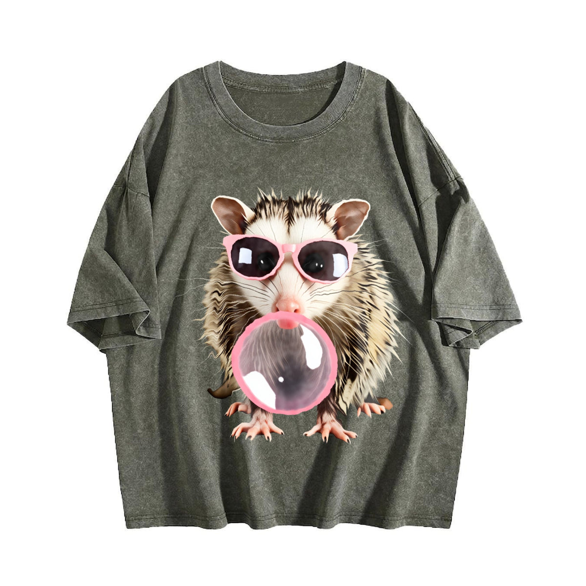 Gaming Enthusiast Opossum With Pink Glasses Bubble Gum product image 4