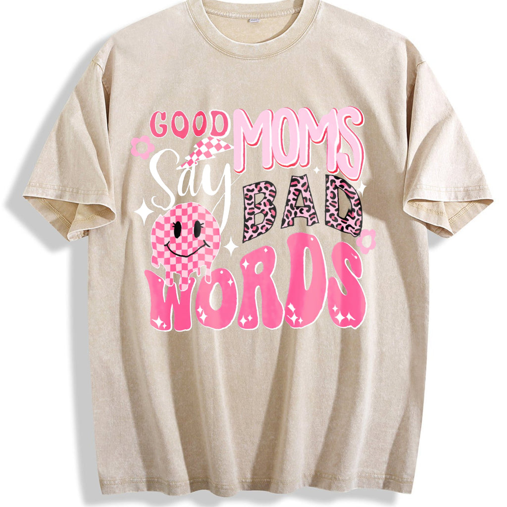 Batik With Mom Humor Vintage Washed T-Shirt product image 1