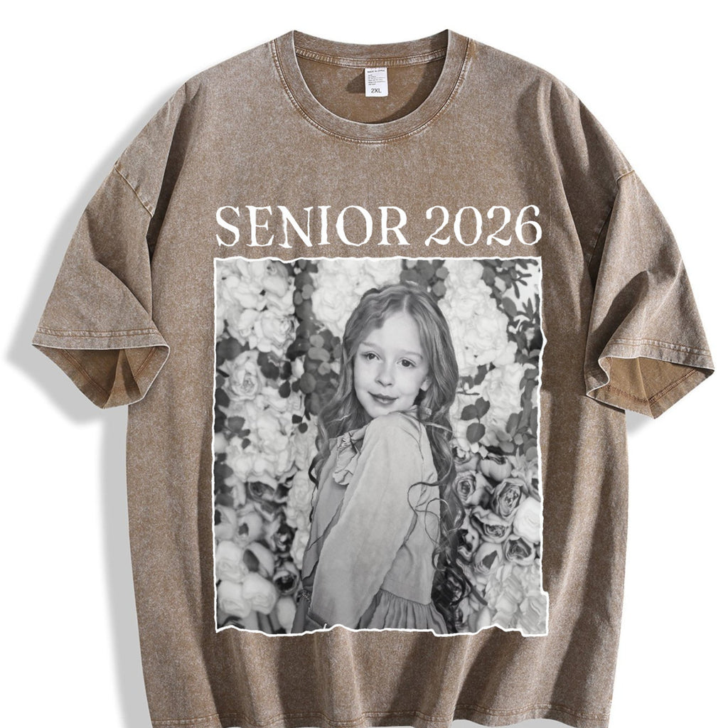 Senior 2026 Vintage Washed T-Shirt product image 3
