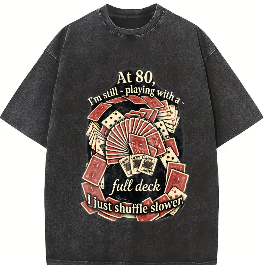 At 80 Full Deck Vintage Washed T-Shirt product image 2