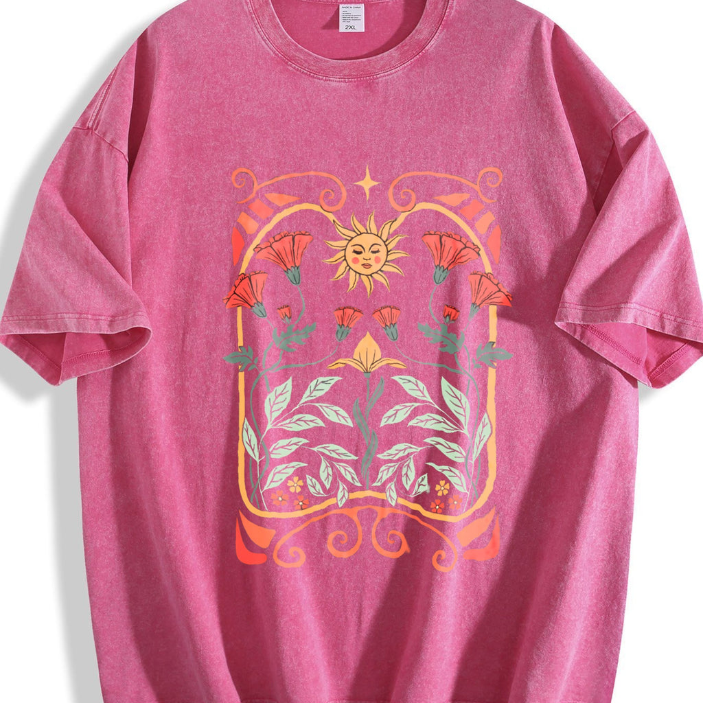Boho Wildflowers Vintage Washed T-Shirt product image 7
