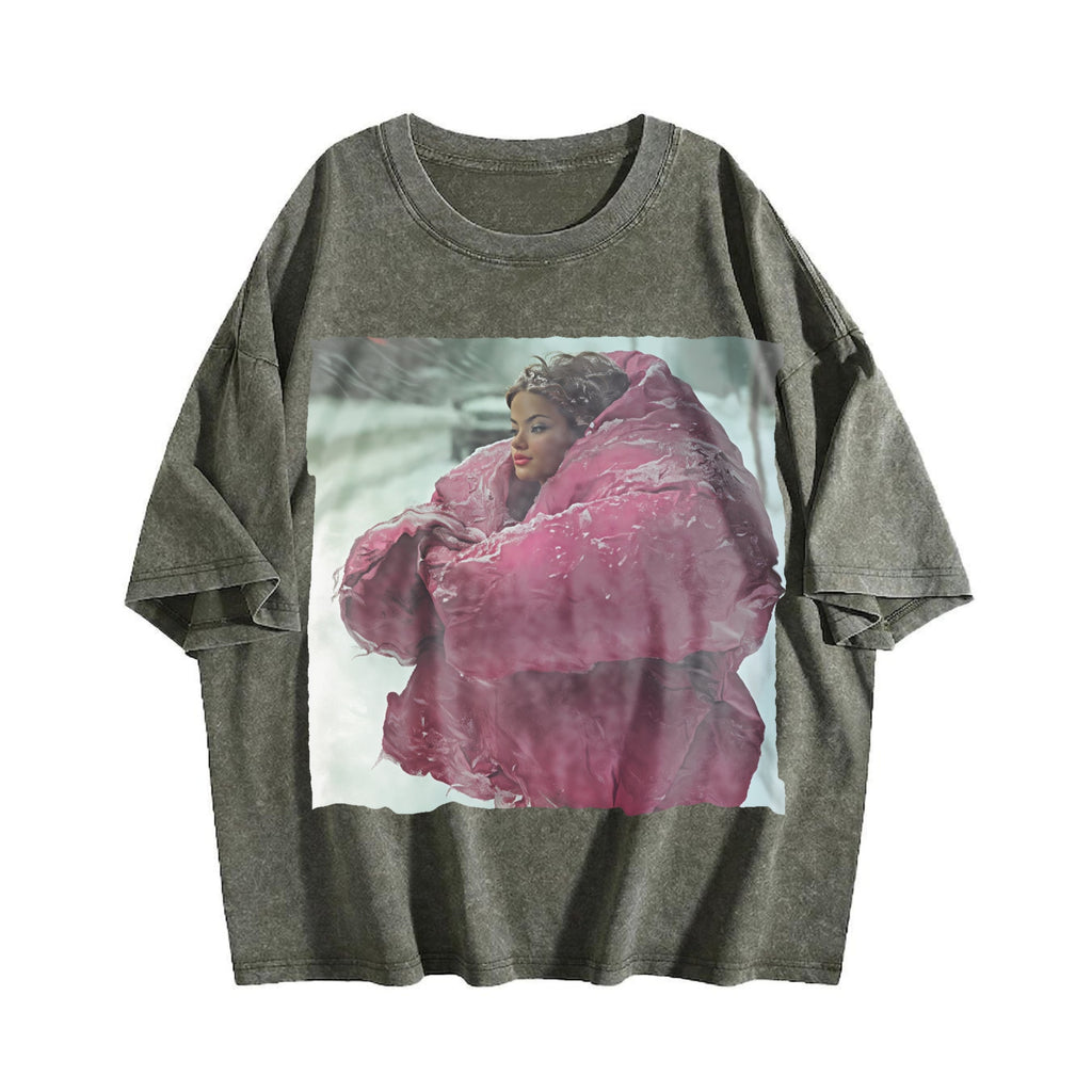 Doll Wrapped in a Pink Blanket Vintage Washed T-Shirt
