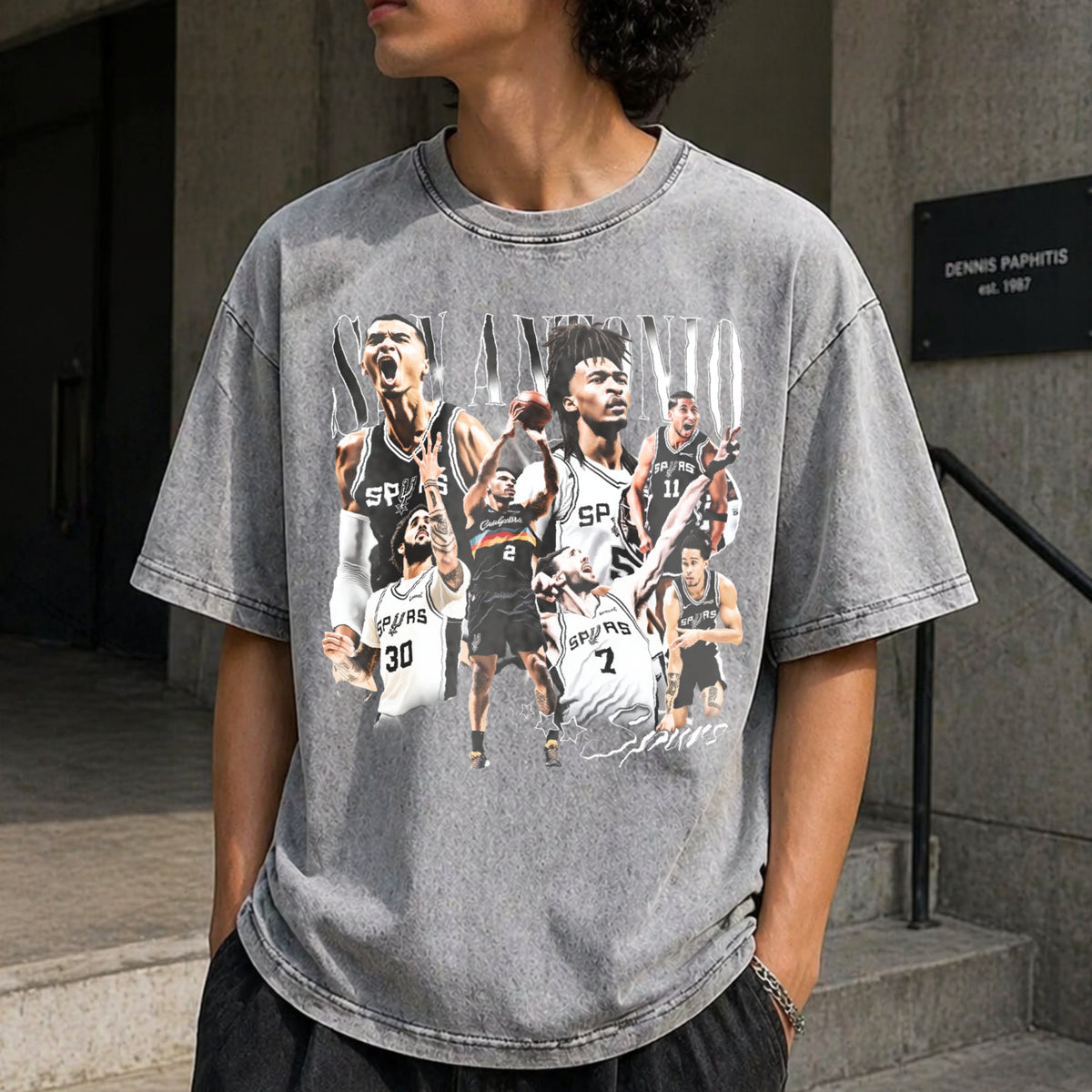 Wembanyama Castle Harper Kornet Vintage Washed T-Shirt product image 5