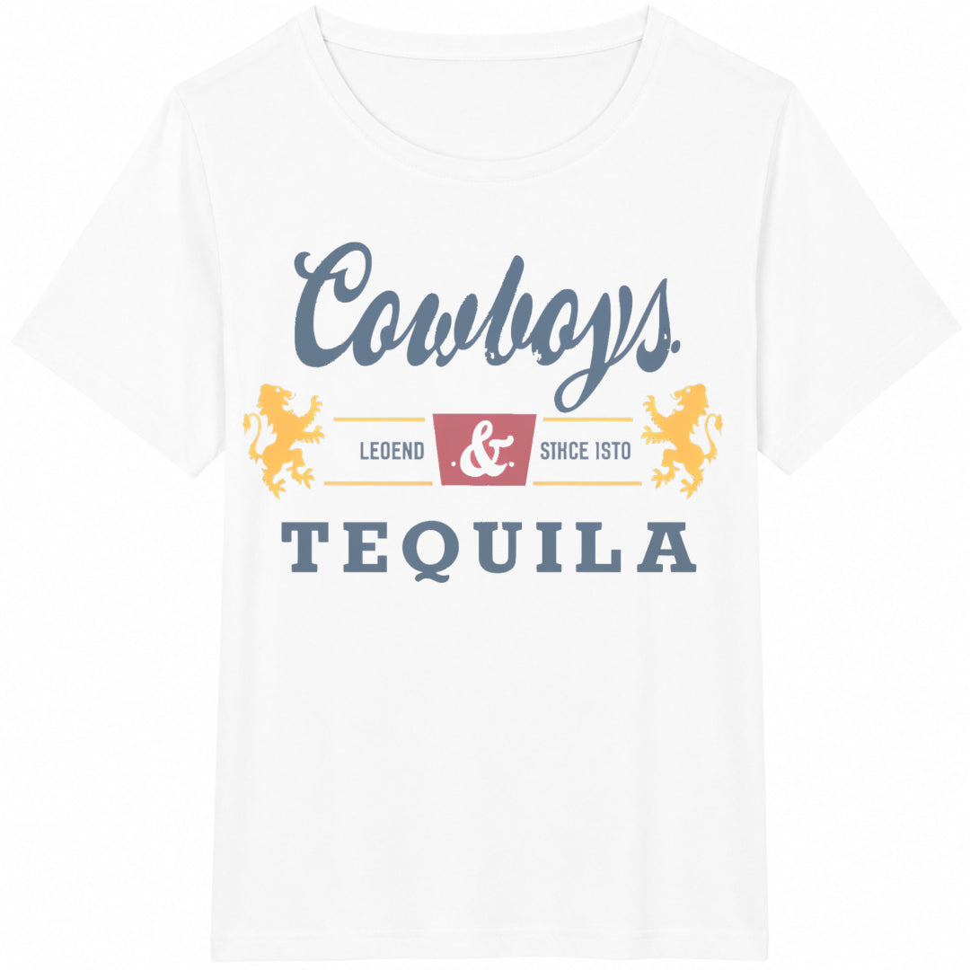 Cowboys And Tequila Western Drinking S Mazezy Cotton T-Shirt product image 2