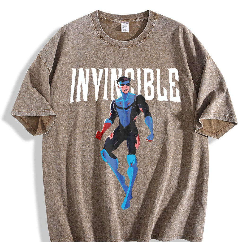 Black Invincible Mark Grayson Vintage Washed T-Shirt product image 3