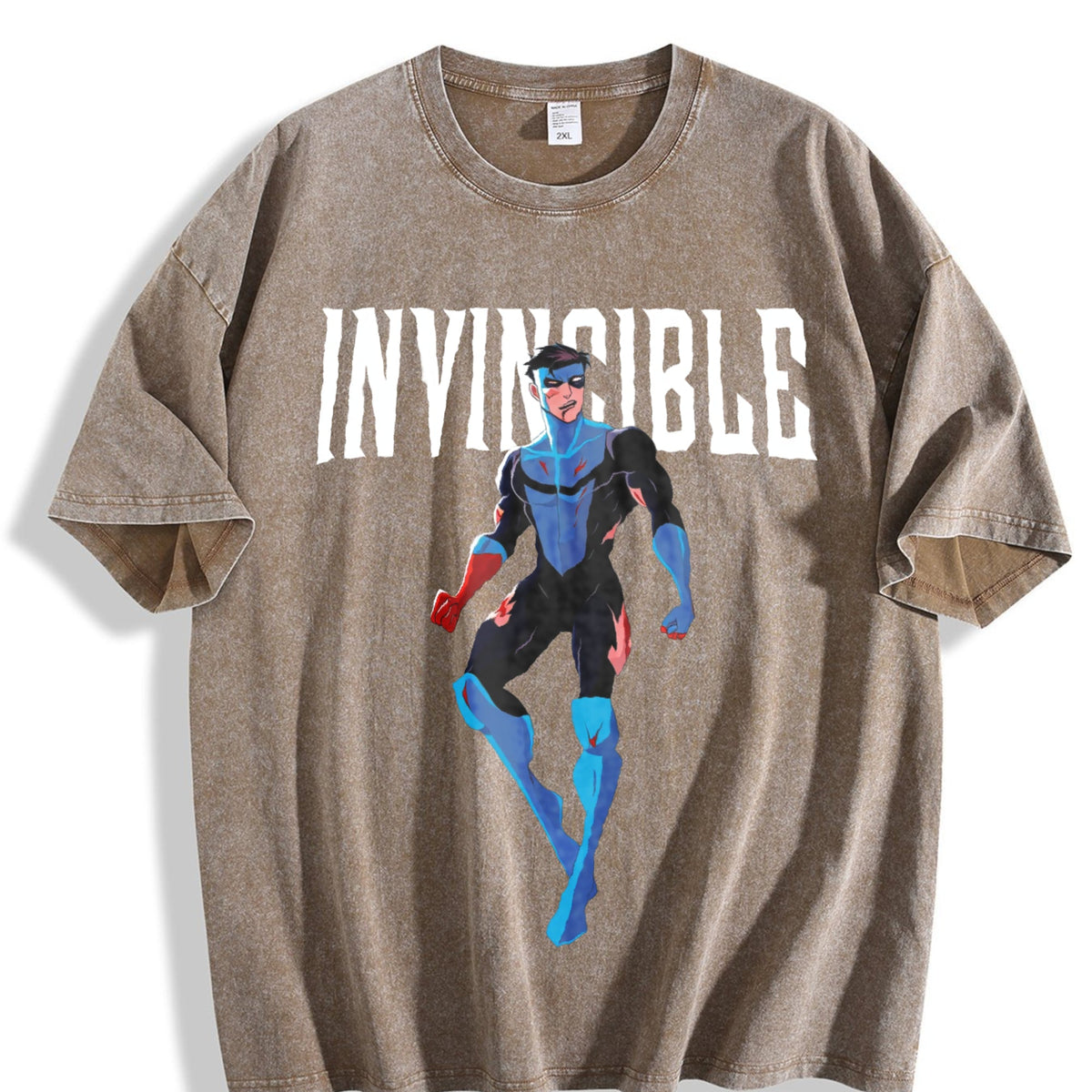 Black Invincible Mark Grayson Vintage Washed T-Shirt product image 3