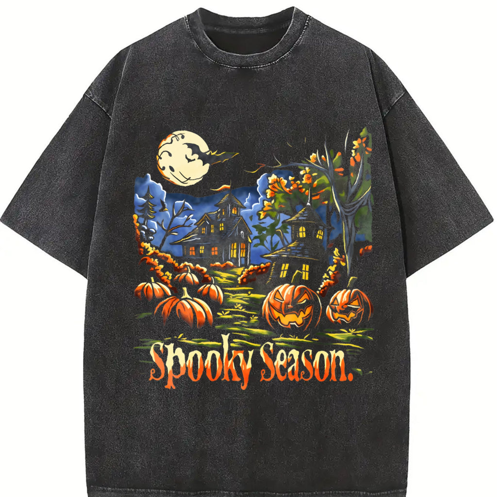 Spooky Season 90s Vintage Washed T-Shirt product image 2