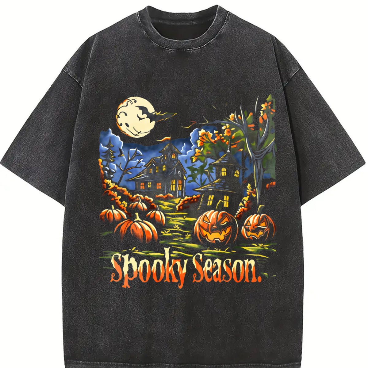 Spooky Season 90s Vintage Washed T-Shirt product image 2
