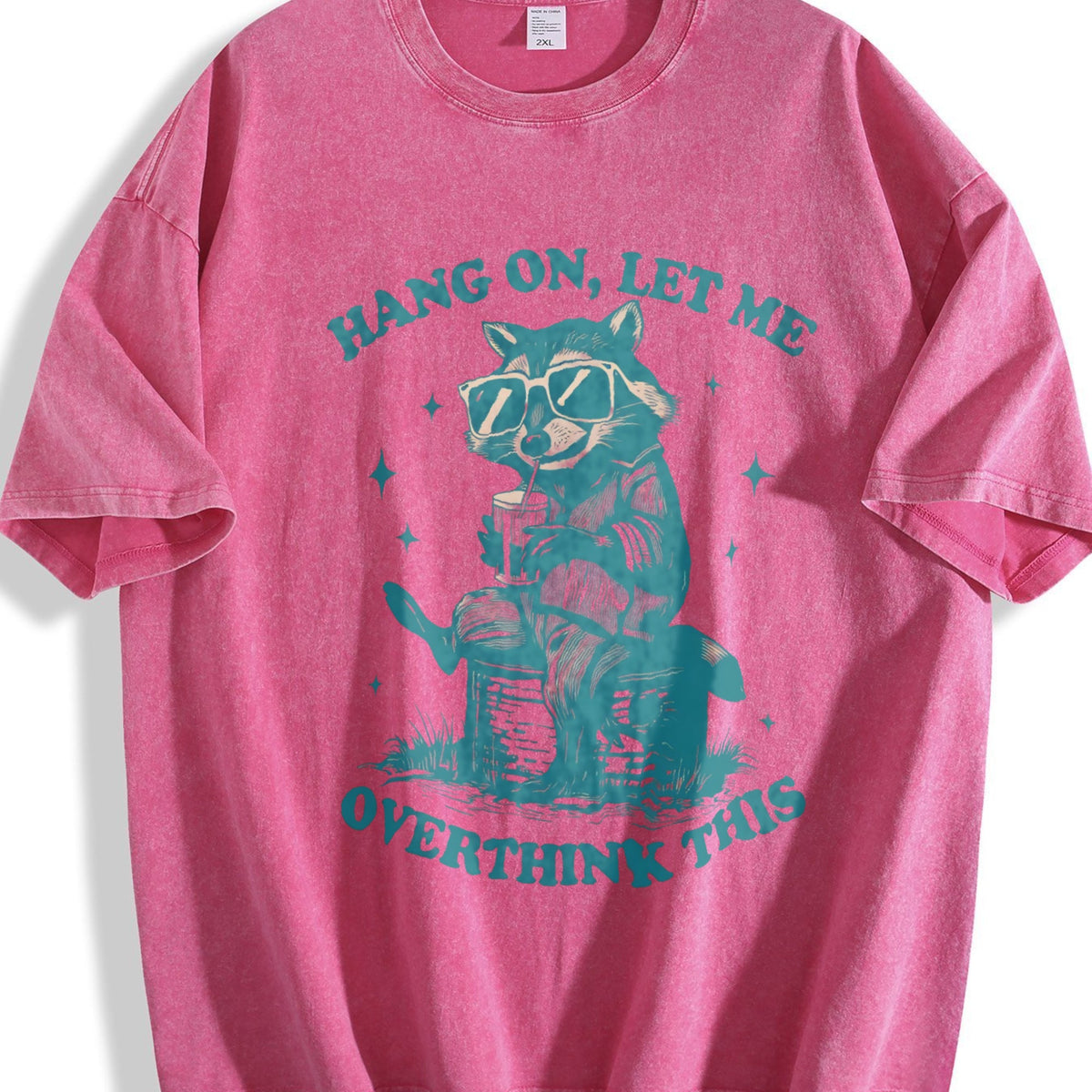 Funny Raccoon 90s Vintage Washed T-Shirt product image 7