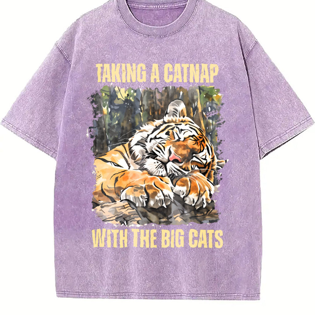 Tiger Lover Vintage Washed T-Shirt product image 6
