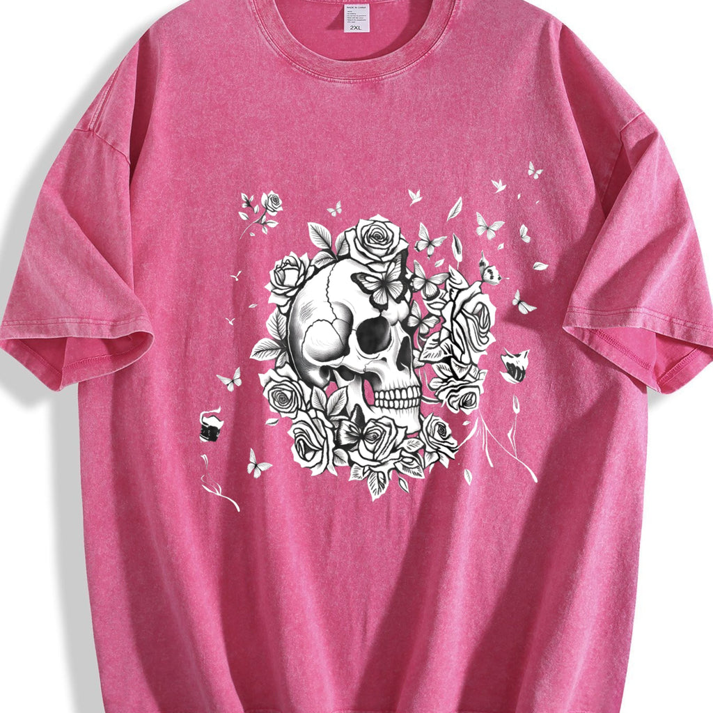 Skull Roses Butterfly Boxy Y2K Aesthetic Summer Vibes product image 7