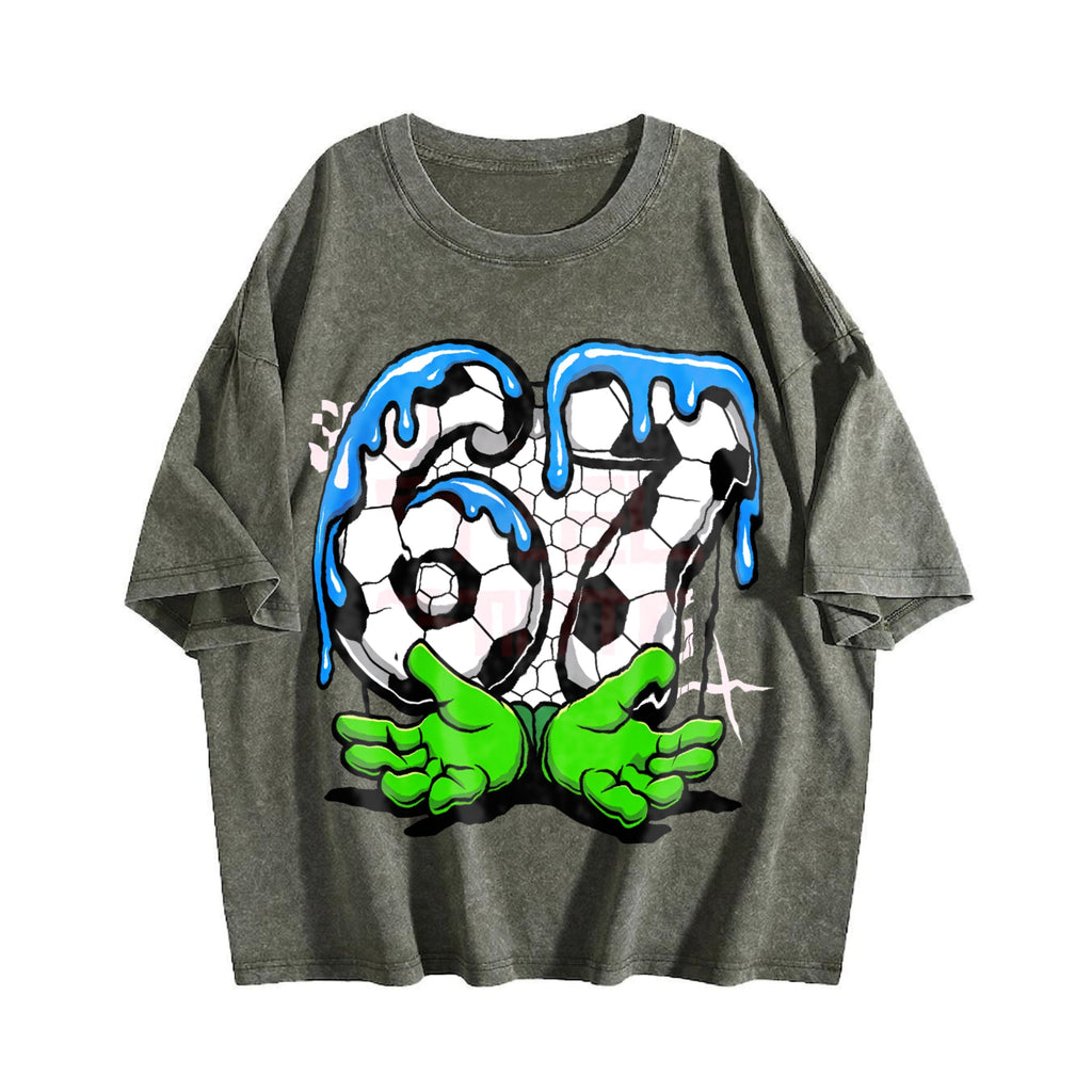 Global Soccer Fan Vintage Washed T-Shirt product image 4