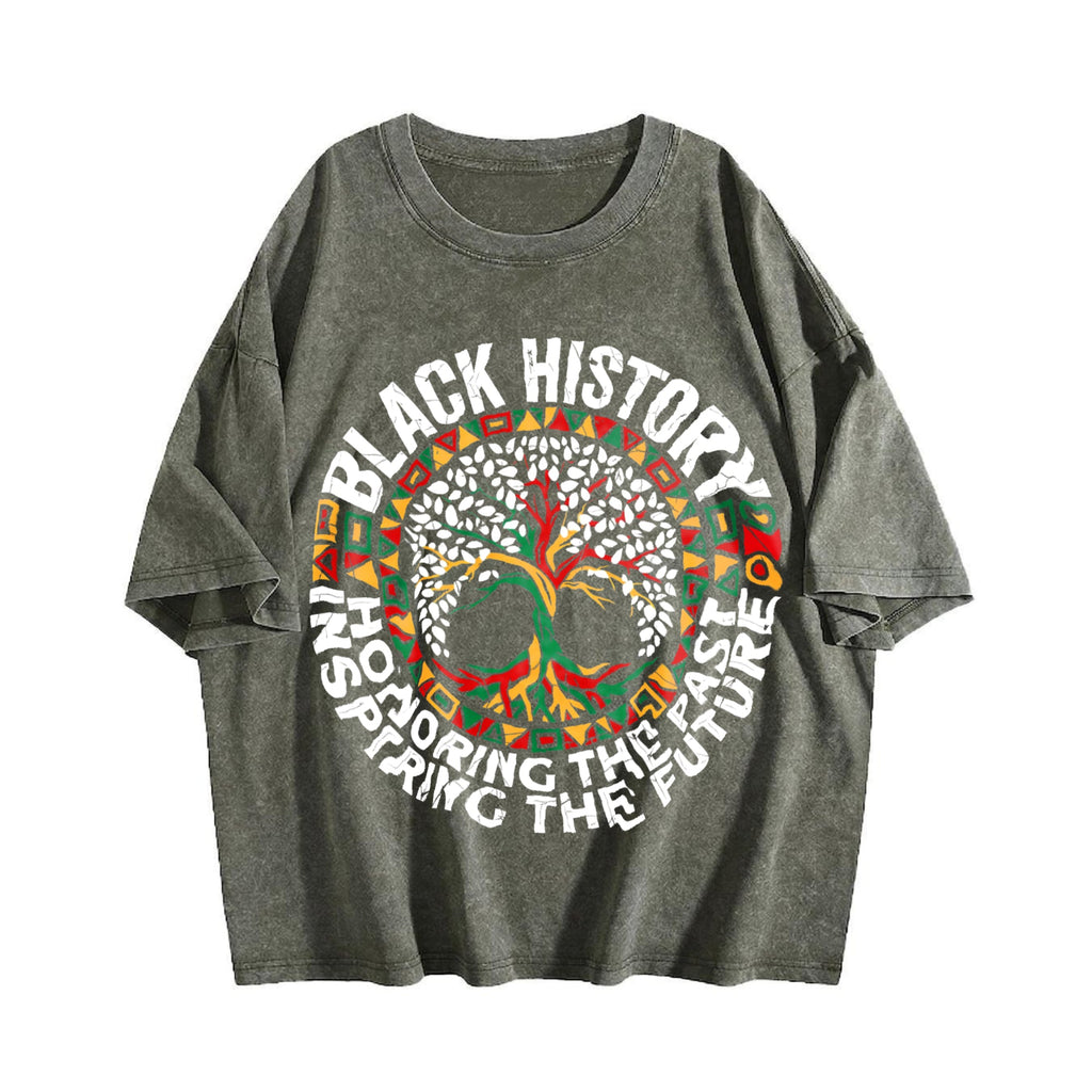 Tree-shaped Life Fun Vintage Washed T-Shirt product image 4
