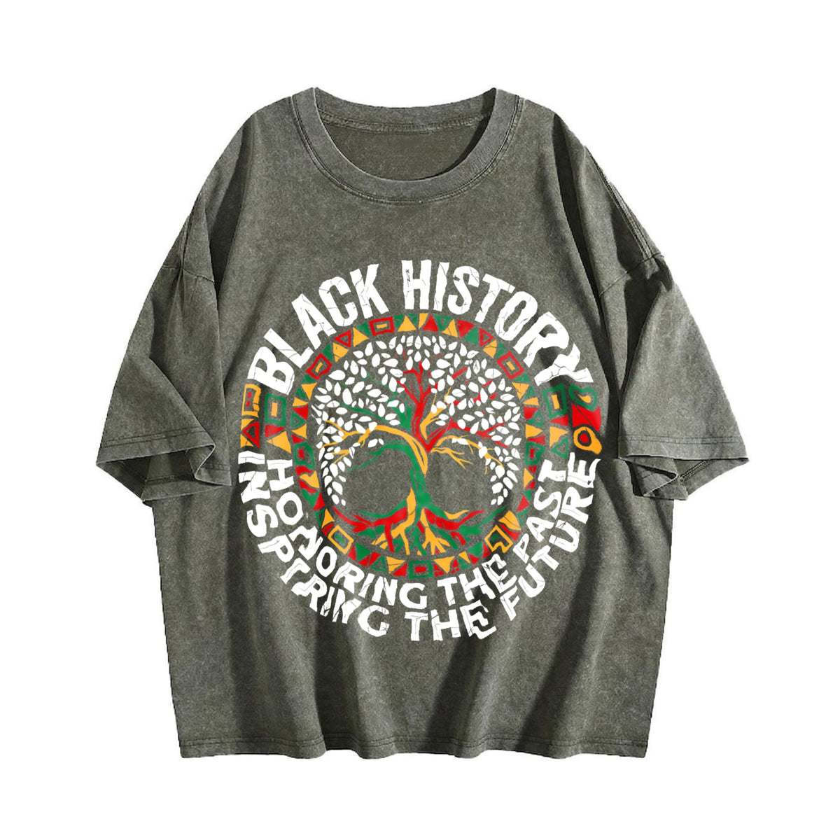 Tree-shaped Life Fun Vintage Washed T-Shirt product image 4
