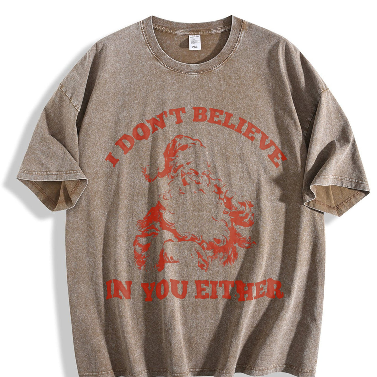 Funny Santa I Don't Believe In You Either 90s Vintage product image 3
