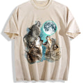 Howling Wolves Vintage Washed T-Shirt product image 1