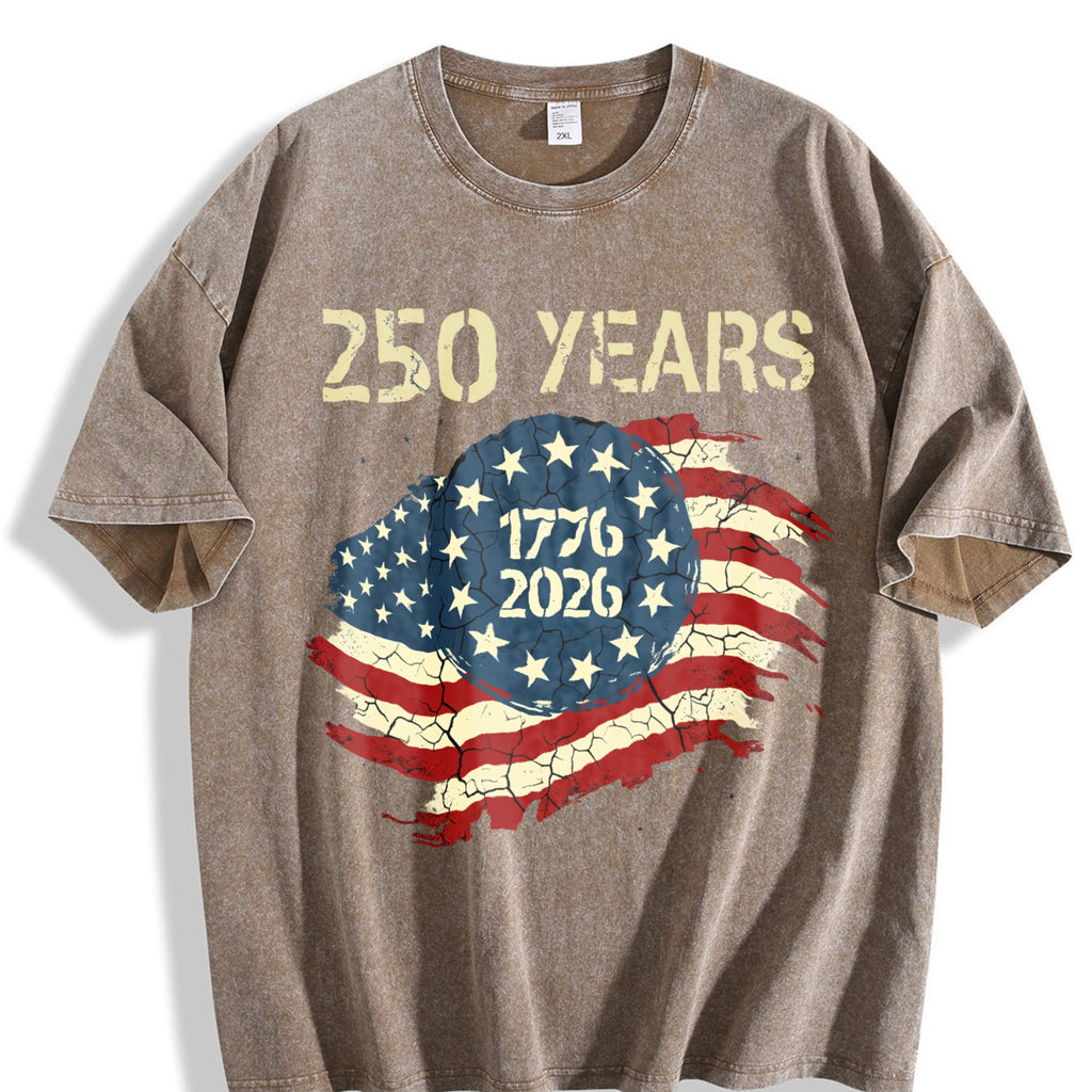250 Years 1776-2026 Vintage Washed T-Shirt product image 3