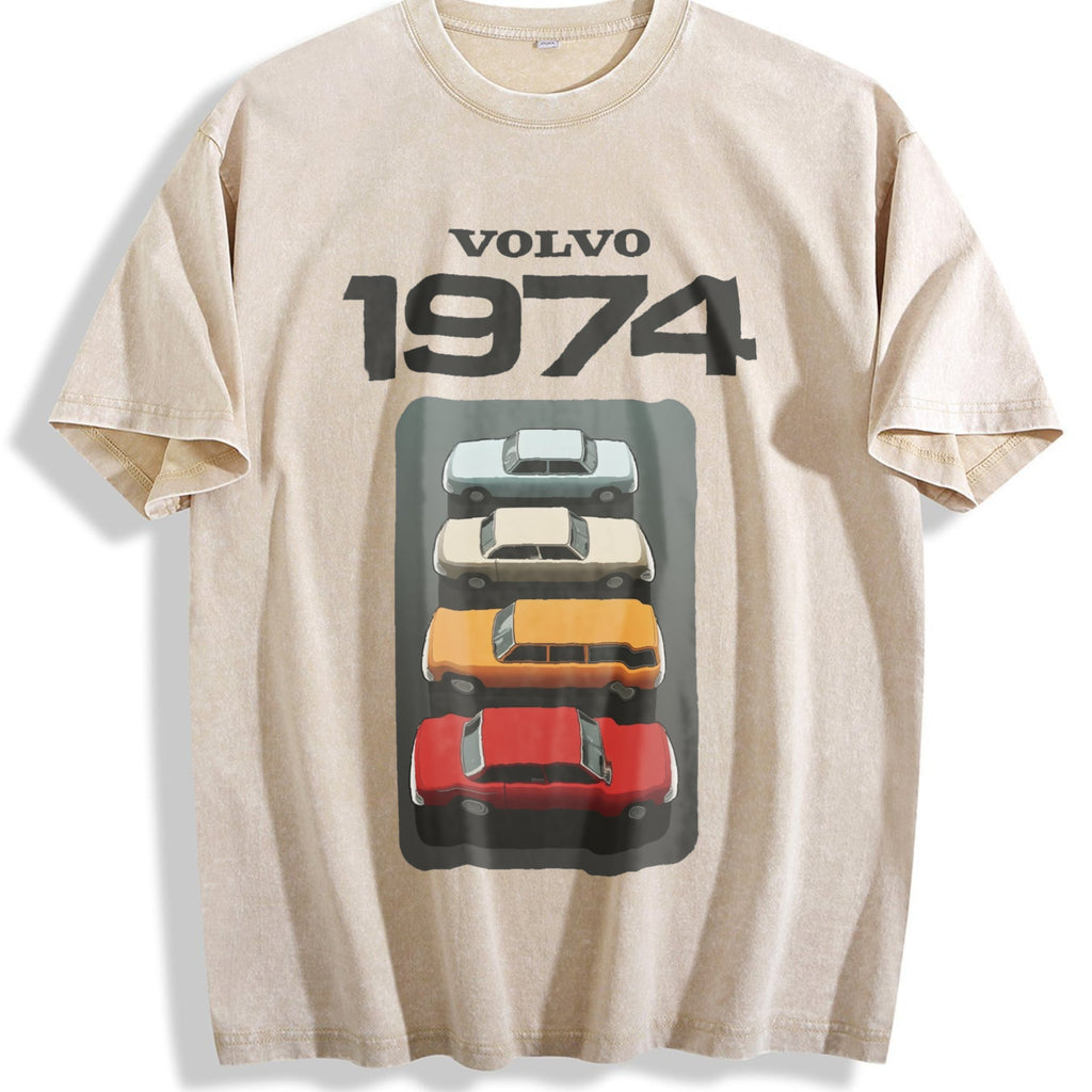Volvo 1974 Marketing Campaign Vintage Washed T-Shirt product image 1