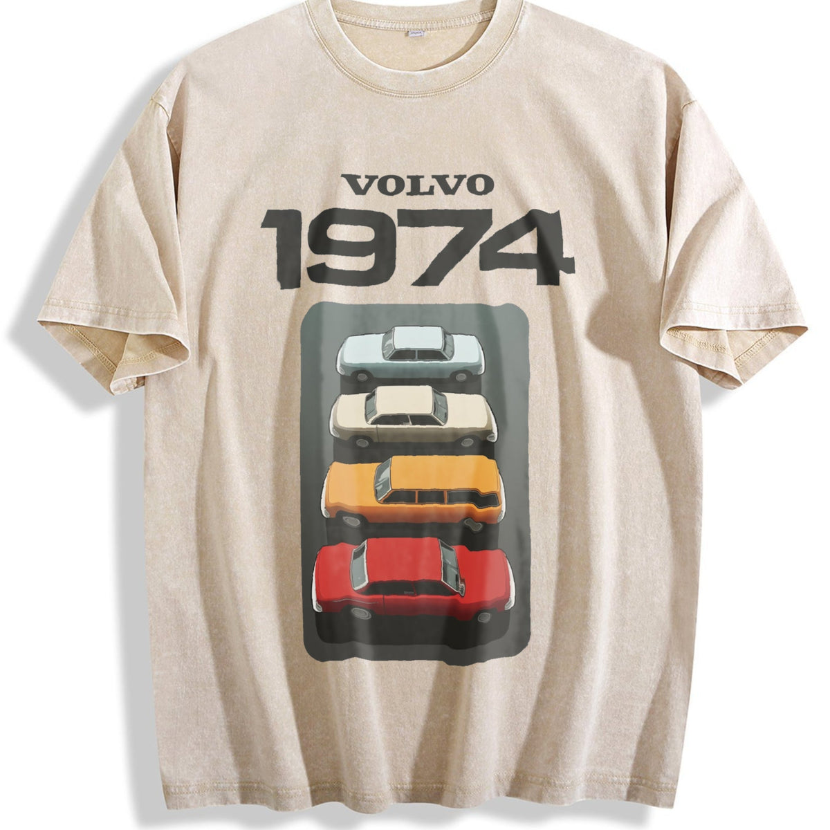Volvo 1974 Marketing Campaign Vintage Washed T-Shirt product image 1