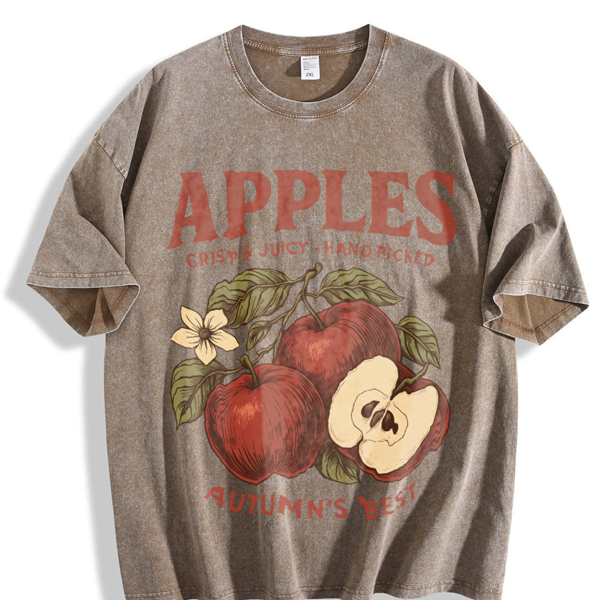 Apples Autumn's Best Vintage Washed T-Shirt product image 3