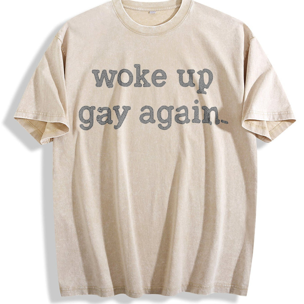 Woke Up Gay Again Funny Queer Lesbian Sexuality Joke product image 1