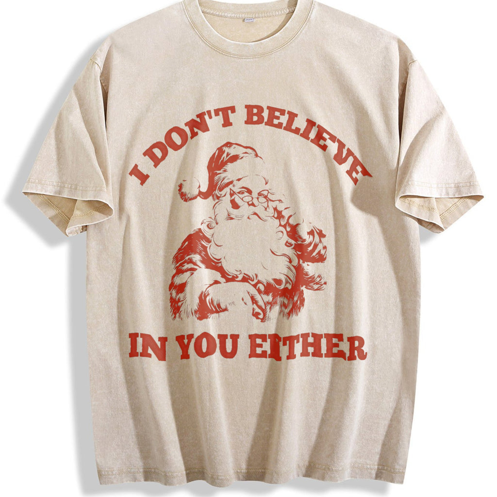 Funny Santa I Don't Believe In You Either 90s Vintage product image 1