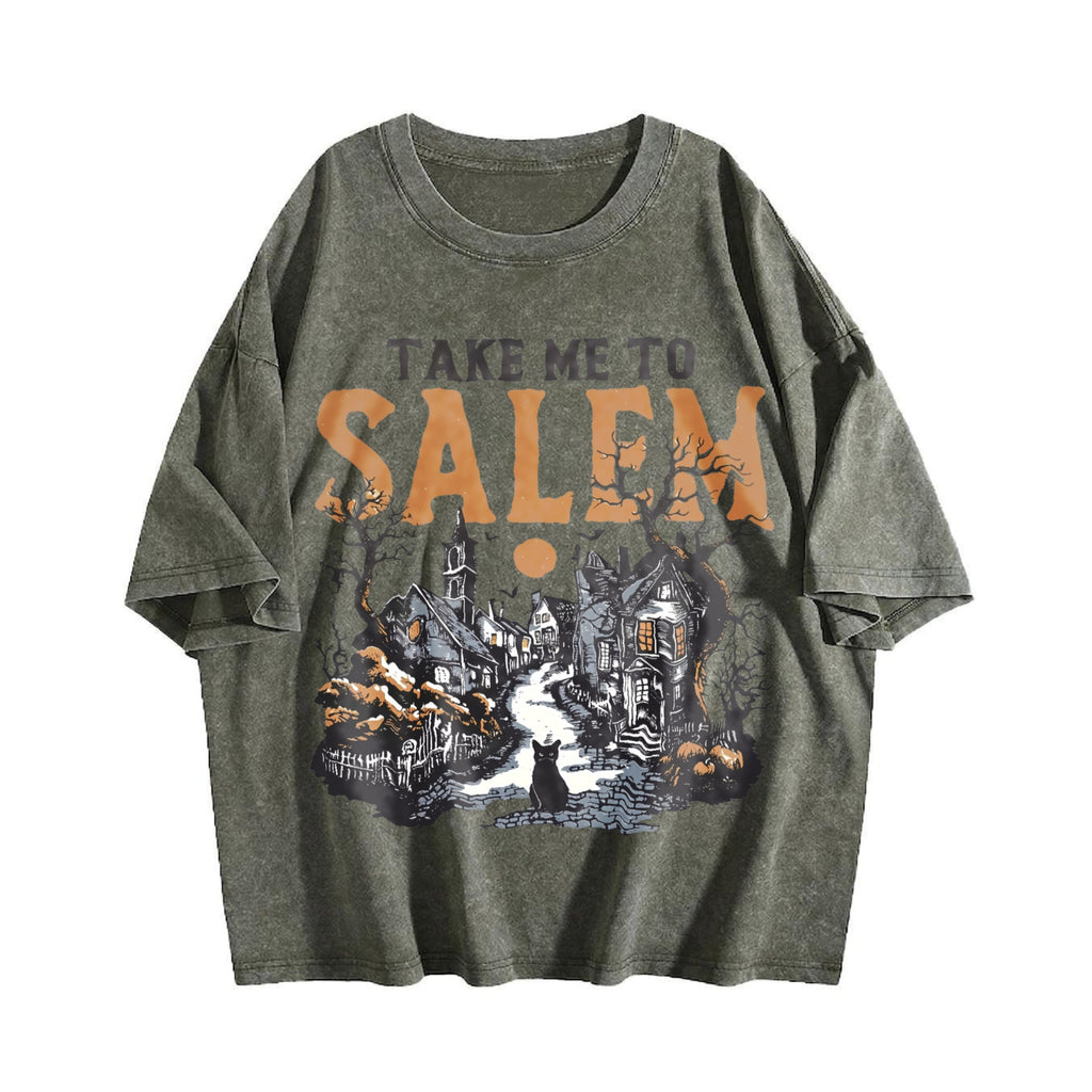 Salem Witch Town Vintage Washed T-Shirt product image 4