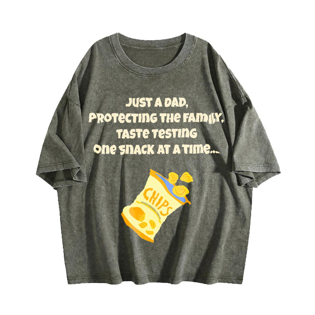 Funny Dad Vintage Washed T-Shirt product image 4