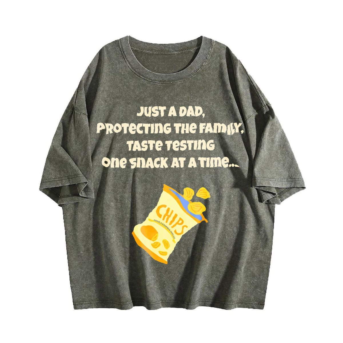 Funny Dad Vintage Washed T-Shirt product image 4