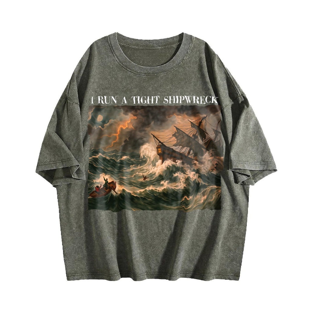 Homeschool Mama Vintage Washed T-Shirt product image 4