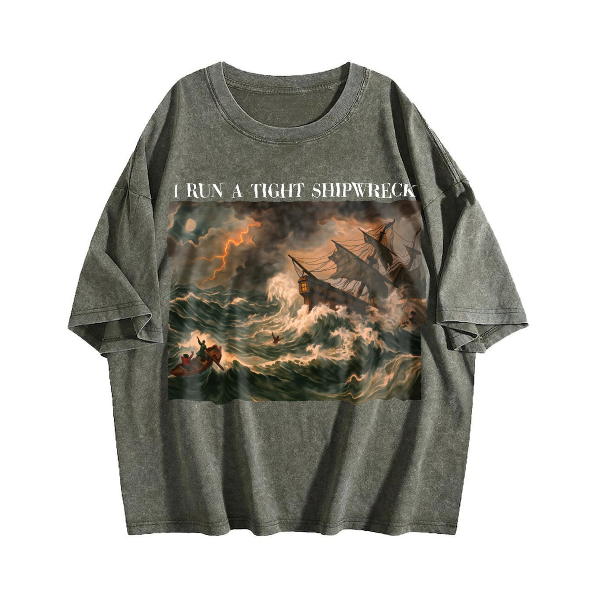 Homeschool Mama Vintage Washed T-Shirt product image 4
